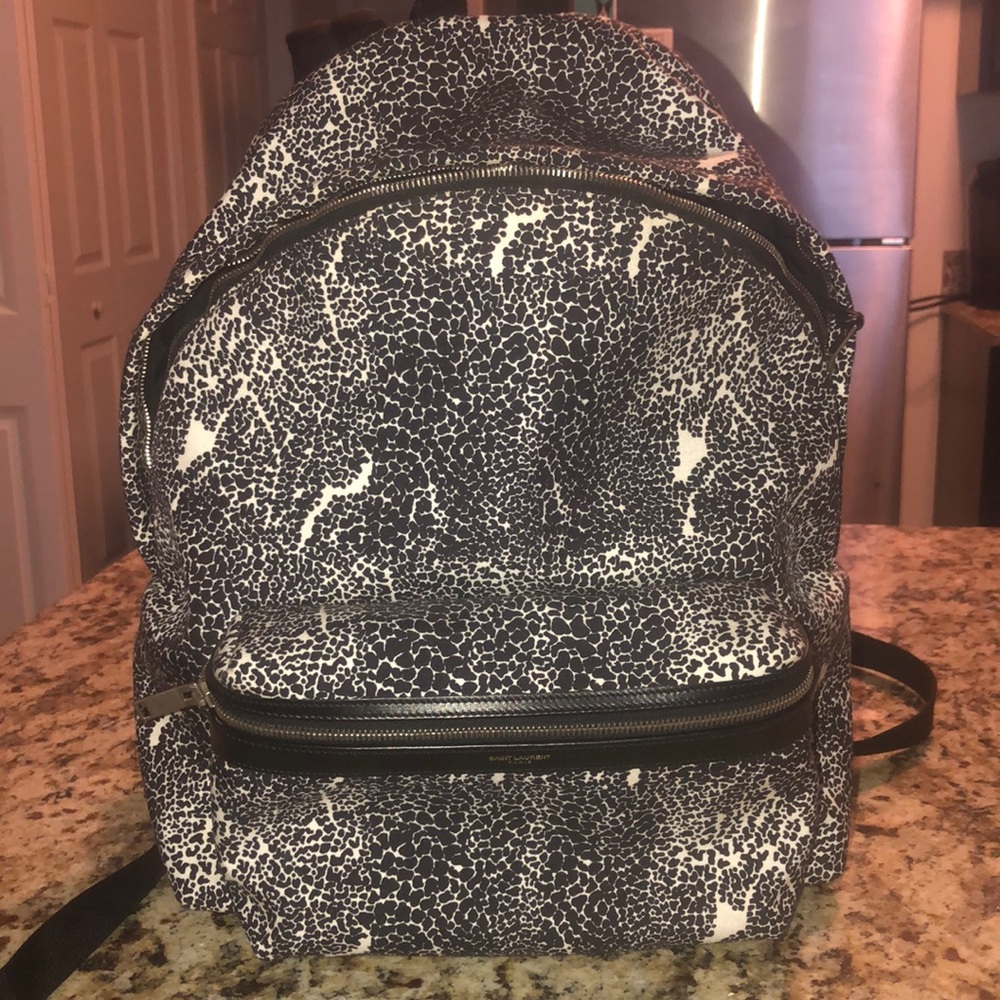 Saint Laurent canvas backpack